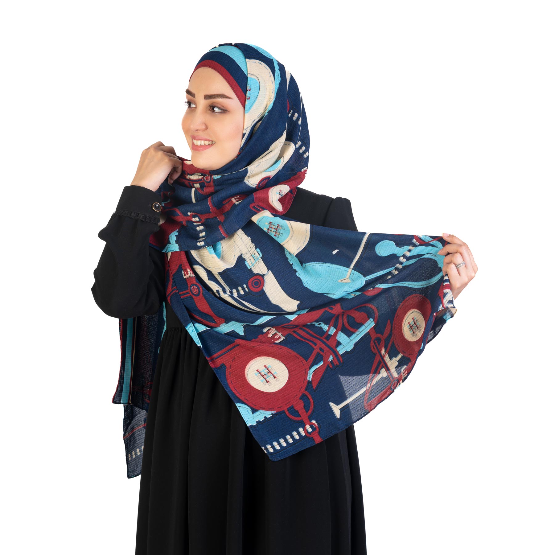 1.jpg روسری طرح روبان - Image 1