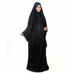 چادر عربی حریراسود نیلا-کد 5 - Image 2