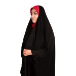 چادر عربی حریراسود گل آذین-کد 14