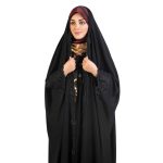 چادر عربی حریراسود اطلسی-کد 9 - Image 3
