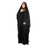 چادر عربی حریراسود اطلسی-کد 9 - Image 2