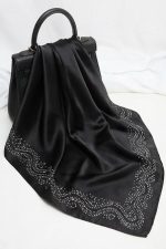 روسری مشکی طرح موج - Image 5