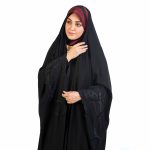 چادر عربی حریراسود هرمس- کد 6
