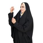 چادر لبنانی حریر اسود - Image 2