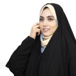 چادر لبنانی حریر اسود