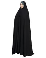 چادر سنتی ایرانی حریر اسود - Image 3