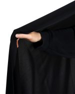 چادر سنتی ایرانی حریر اسود - Image 2