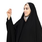چادر دانشجویی حریر اسود